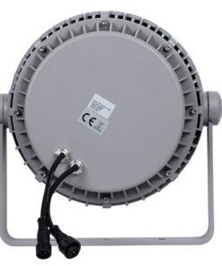 GloboStar® FLOOD-MENA 90649 Προβολέας Wall Washer με Αντιθαμβωτική Γρίλια για Φωτισμό Κτιρίων LED 48W 4080lm 30° DC 24V Αδιάβροχο IP65 Φ25 x Υ18cm Πολύχρωμο RGBW DMX512 – Ασημί – 3 Years Warranty