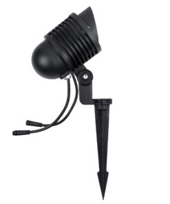 GloboStar® TREELIGHT-LINA 90657 Σποτ Φωτισμού Ειδικό για Φυτά – Δέντρα με Βάση Κήπου / Καρφωτό LED 6W 630lm 30° DC 24V Αδιάβροχο IP65 Μ10.5 x Π18 x Υ40cm Πολύχρωμο RGBW DMX512 – Γκρι Ανθρακί – 3 Years Warranty