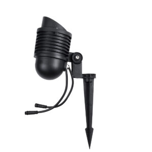 GloboStar® TREELIGHT-LINA 90657 Σποτ Φωτισμού Ειδικό για Φυτά – Δέντρα με Βάση Κήπου / Καρφωτό LED 6W 630lm 30° DC 24V Αδιάβροχο IP65 Μ10.5 x Π18 x Υ40cm Πολύχρωμο RGBW DMX512 – Γκρι Ανθρακί – 3 Years Warranty