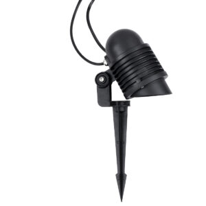 GloboStar® TREELIGHT-LINA 90657 Σποτ Φωτισμού Ειδικό για Φυτά – Δέντρα με Βάση Κήπου / Καρφωτό LED 6W 630lm 30° DC 24V Αδιάβροχο IP65 Μ10.5 x Π18 x Υ40cm Πολύχρωμο RGBW DMX512 – Γκρι Ανθρακί – 3 Years Warranty