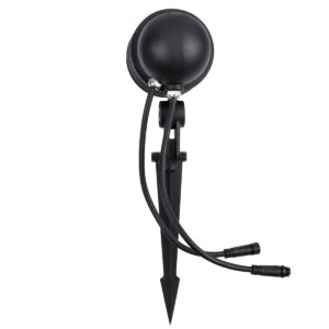 GloboStar® TREELIGHT-LINA 90657 Σποτ Φωτισμού Ειδικό για Φυτά – Δέντρα με Βάση Κήπου / Καρφωτό LED 6W 630lm 30° DC 24V Αδιάβροχο IP65 Μ10.5 x Π18 x Υ40cm Πολύχρωμο RGBW DMX512 – Γκρι Ανθρακί – 3 Years Warranty