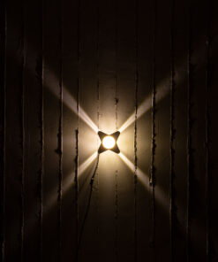 GloboStar® WALLLIGHT-CINA 90658 Φωτιστικό Τοίχου – Απλίκα LED 10W 1100lm 10° AC 220-240V Αδιάβροχο IP65 Μ18.5 x Π18.5 x Υ8.5cm Θερμό Λευκό 3000K – Μπεζ της Άμμου