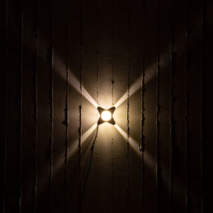 GloboStar® WALLLIGHT-CINA 90658 Φωτιστικό Τοίχου – Απλίκα LED 10W 1100lm 10° AC 220-240V Αδιάβροχο IP65 Μ18.5 x Π18.5 x Υ8.5cm Θερμό Λευκό 3000K – Μπεζ της Άμμου
