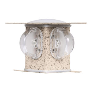 GloboStar® WALLLIGHT-CINA 90659 Φωτιστικό Τοίχου – Απλίκα LED 10W 1000lm 10° AC 220-240V Αδιάβροχο IP65 Μ18.5 x Π18.5 x Υ8.5cm με Αυτόματα Προγράμματα Εναλλαγής Χρωμάτων Πολύχρωμο RGB – Μπεζ της Άμμου