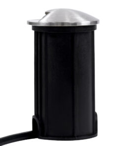 GloboStar® UNDERGROUND-RENA 90660 Χωνευτό Φωτιστικό Σποτ Δαπέδου One Sided LED 1W 110lm 30° DC 24V Αδιάβροχο IP68 Φ5 x Υ9cm Θερμό Λευκό 3000K – Ανοξείδωτο Ατσάλι – 3 Χρόνια Εγγύηση