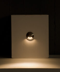 GloboStar® UNDERGROUND-RENA 90660 Χωνευτό Φωτιστικό Σποτ Δαπέδου One Sided LED 1W 110lm 30° DC 24V Αδιάβροχο IP68 Φ5 x Υ9cm Θερμό Λευκό 3000K – Ανοξείδωτο Ατσάλι – 3 Χρόνια Εγγύηση