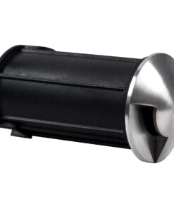 GloboStar® UNDERGROUND-RENA 90661 Χωνευτό Φωτιστικό Σποτ Δαπέδου One Sided LED 1W 115lm 30° DC 24V Αδιάβροχο IP68 Φ5 x Υ9cm Φυσικό Λευκό 4500K – Ανοξείδωτο Ατσάλι – 3 Χρόνια Εγγύηση