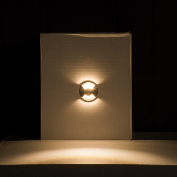 GloboStar® UNDERGROUND-RENA 90662 Χωνευτό Φωτιστικό Σποτ Δαπέδου Two Sided LED 1W 110lm 30° DC 24V Αδιάβροχο IP68 Φ5 x Υ9cm Θερμό Λευκό 3000K – Ανοξείδωτο Ατσάλι – 3 Χρόνια Εγγύηση