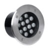 GloboStar® UNDERGROUND-TINA 90668 Χωνευτό Φωτιστικό Σποτ Δαπέδου LED 12W 1380lm 30° DC 24V Αδιάβροχο IP65 Φ16 x Υ9cm Φυσικό Λευκό 4500K – Ανοξείδωτο Ατσάλι – 3 Years Warranty