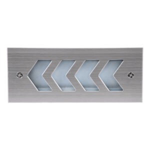 GloboStar® WALLLIGHT-ARINA 90671 Χωνευτό Φωτιστικό Τοίχου LED 6W 690lm 120° DC 24V Αδιάβροχο IP67 Μ17 x Π7 x Υ5.5cm Φυσικό Λευκό 4500K – Ανοξείδωτο Ατσάλι – 3 Years Warranty