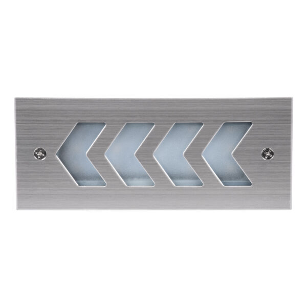 GloboStar® WALLLIGHT-ARINA 90671 Χωνευτό Φωτιστικό Τοίχου LED 6W 690lm 120° DC 24V Αδιάβροχο IP67 Μ17 x Π7 x Υ5.5cm Φυσικό Λευκό 4500K – Ανοξείδωτο Ατσάλι – 3 Years Warranty