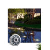 GloboStar® UNDERWATER-FINA 90674 Υποβρύχιο Φωτιστικό Σποτ Ειδικό για Σιντριβάνια LED 9W 990lm 30° DC 24V Αδιάβροχο IP68 Φ16 x Υ8cm Θερμό Λευκό 3000K – Ανοξείδωτο Ατσάλι – 3 Years Warranty