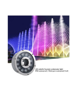 GloboStar® UNDERWATER-FINA 90675 Υποβρύχιο Φωτιστικό Σποτ Ειδικό για Σιντριβάνια LED 9W 945lm 30° DC 24V Αδιάβροχο IP68 Φ16 x Υ8cm Πολύχρωμο RGBW DMX512 – Ανοξείδωτο Ατσάλι – 3 Χρόνια Εγγύηση