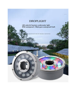 GloboStar® UNDERWATER-FINA 90675 Υποβρύχιο Φωτιστικό Σποτ Ειδικό για Σιντριβάνια LED 9W 945lm 30° DC 24V Αδιάβροχο IP68 Φ16 x Υ8cm Πολύχρωμο RGBW DMX512 – Ανοξείδωτο Ατσάλι – 3 Χρόνια Εγγύηση