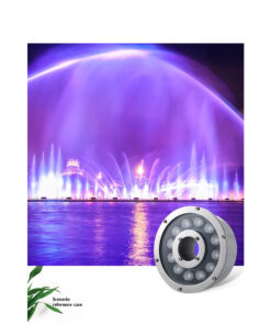 GloboStar® UNDERWATER-FINA 90675 Υποβρύχιο Φωτιστικό Σποτ Ειδικό για Σιντριβάνια LED 9W 945lm 30° DC 24V Αδιάβροχο IP68 Φ16 x Υ8cm Πολύχρωμο RGBW DMX512 – Ανοξείδωτο Ατσάλι – 3 Χρόνια Εγγύηση