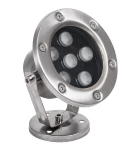 GloboStar® UNDERWATER-DINA 90676 Υποβρύχιο Φωτιστικό Σποτ Ειδικό για Σιντριβάνια LED 6W 660lm 30° DC 24V Αδιάβροχο IP68 Φ12 x Υ14cm Θερμό Λευκό 3000K – Ανοξείδωτο Ατσάλι – 3 Years Warranty