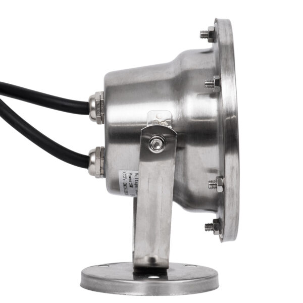GloboStar® UNDERWATER-DINA 90677 Υποβρύχιο Φωτιστικό Σποτ Ειδικό για Σιντριβάνια LED 9W 945lm 30° DC 24V Αδιάβροχο IP68 Φ12 x Υ14cm Πολύχρωμο RGBW DMX512 – Ανοξείδωτο Ατσάλι – 3 Χρόνια Εγγύηση