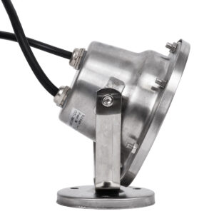 GloboStar® UNDERWATER-DINA 90677 Υποβρύχιο Φωτιστικό Σποτ Ειδικό για Σιντριβάνια LED 9W 945lm 30° DC 24V Αδιάβροχο IP68 Φ12 x Υ14cm Πολύχρωμο RGBW DMX512 – Ανοξείδωτο Ατσάλι – 3 Χρόνια Εγγύηση