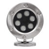 GloboStar® UNDERWATER-DINA 90677 Υποβρύχιο Φωτιστικό Σποτ Ειδικό για Σιντριβάνια LED 9W 945lm 30° DC 24V Αδιάβροχο IP68 Φ12 x Υ14cm Πολύχρωμο RGBW DMX512 – Ανοξείδωτο Ατσάλι – 3 Χρόνια Εγγύηση