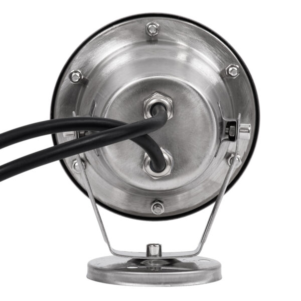 GloboStar® UNDERWATER-DINA 90677 Υποβρύχιο Φωτιστικό Σποτ Ειδικό για Σιντριβάνια LED 9W 945lm 30° DC 24V Αδιάβροχο IP68 Φ12 x Υ14cm Πολύχρωμο RGBW DMX512 – Ανοξείδωτο Ατσάλι – 3 Χρόνια Εγγύηση