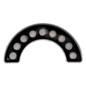 GloboStar® TREELIGHT-WINA 90680 Κυρτή Μπάρα Φωτισμού Wall Washer Ειδική για Φυτά – Δέντρα LED 9W 990lm 30° DC 24V Αδιάβροχο IP65 Μ20.5 x Π5.5 x Υ11cm Θερμό Λευκό 3000K – Ασημί – 3 Years Warranty
