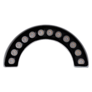 GloboStar® TREELIGHT-WINA 90681 Κυρτή Μπάρα Φωτισμού Wall Washer Ειδική για Φυτά – Δέντρα LED 12W 1320lm 30° DC 24V Αδιάβροχο IP65 Μ23.5 x Π7.5 x Υ12cm Θερμό Λευκό 3000K – Ασημί – 3 Years Warranty