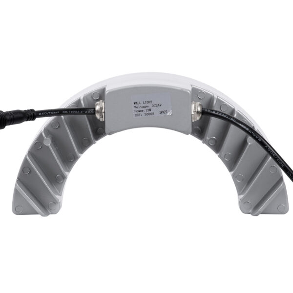 GloboStar® TREELIGHT-WINA 90681 Κυρτή Μπάρα Φωτισμού Wall Washer Ειδική για Φυτά – Δέντρα LED 12W 1320lm 30° DC 24V Αδιάβροχο IP65 Μ23.5 x Π7.5 x Υ12cm Θερμό Λευκό 3000K – Ασημί – 3 Years Warranty