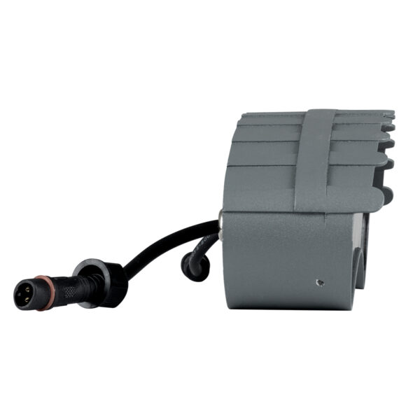 GloboStar® TREELIGHT-KINA 90685 Κυρτή Μπάρα Φωτισμού Wall Washer με Αντιθαμβωτική Γρίλια Ειδική για Φυτά – Δέντρα LED 18W 1710lm 30° DC 24V Αδιάβροχο IP65 Μ25 x Π6.5 x Υ6cm Φυσικό Λευκό 4500K – Γκρι Ανθρακί – 3 Years Warranty