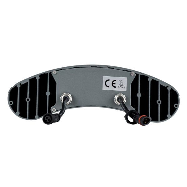 GloboStar® TREELIGHT-KINA 90685 Κυρτή Μπάρα Φωτισμού Wall Washer με Αντιθαμβωτική Γρίλια Ειδική για Φυτά – Δέντρα LED 18W 1710lm 30° DC 24V Αδιάβροχο IP65 Μ25 x Π6.5 x Υ6cm Φυσικό Λευκό 4500K – Γκρι Ανθρακί – 3 Years Warranty