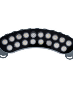 GloboStar® TREELIGHT-KINA 90685 Κυρτή Μπάρα Φωτισμού Wall Washer με Αντιθαμβωτική Γρίλια Ειδική για Φυτά – Δέντρα LED 18W 1710lm 30° DC 24V Αδιάβροχο IP65 Μ25 x Π6.5 x Υ6cm Φυσικό Λευκό 4500K – Γκρι Ανθρακί – 3 Years Warranty