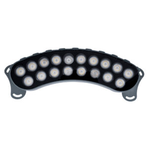 GloboStar® TREELIGHT-KINA 90685 Κυρτή Μπάρα Φωτισμού Wall Washer με Αντιθαμβωτική Γρίλια Ειδική για Φυτά – Δέντρα LED 18W 1710lm 30° DC 24V Αδιάβροχο IP65 Μ25 x Π6.5 x Υ6cm Φυσικό Λευκό 4500K – Γκρι Ανθρακί – 3 Years Warranty