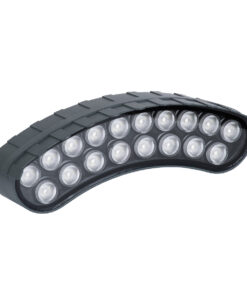 GloboStar® TREELIGHT-KINA 90686 Κυρτή Μπάρα Φωτισμού Wall Washer με Αντιθαμβωτική Γρίλια Ειδική για Φυτά – Δέντρα LED 18W 1530lm 15° DC 24V Αδιάβροχο IP67 L24.5 x W7 x H8cm RGBW DMX512 – Γκρι Ανθρακί – 3 Years Warranty