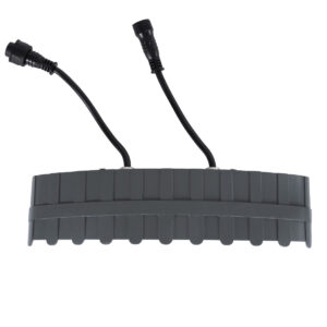 GloboStar® TREELIGHT-KINA 90686 Κυρτή Μπάρα Φωτισμού Wall Washer με Αντιθαμβωτική Γρίλια Ειδική για Φυτά – Δέντρα LED 18W 1530lm 15° DC 24V Αδιάβροχο IP67 L24.5 x W7 x H8cm RGBW DMX512 – Γκρι Ανθρακί – 3 Years Warranty