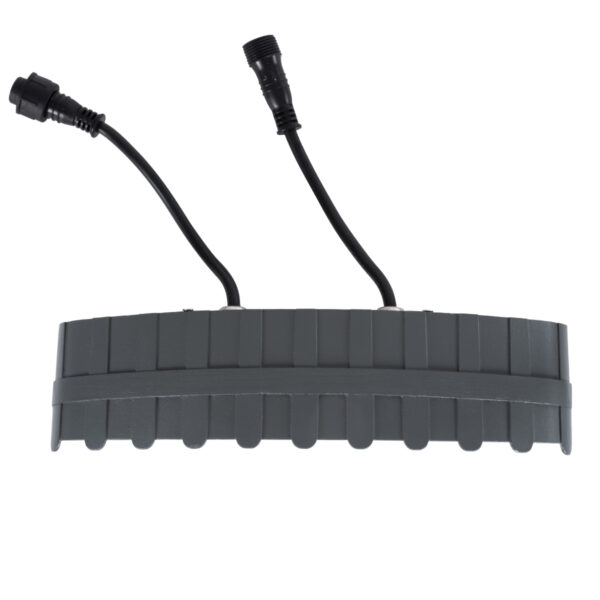 GloboStar® TREELIGHT-KINA 90686 Κυρτή Μπάρα Φωτισμού Wall Washer με Αντιθαμβωτική Γρίλια Ειδική για Φυτά – Δέντρα LED 18W 1530lm 15° DC 24V Αδιάβροχο IP67 L24.5 x W7 x H8cm RGBW DMX512 – Γκρι Ανθρακί – 3 Years Warranty