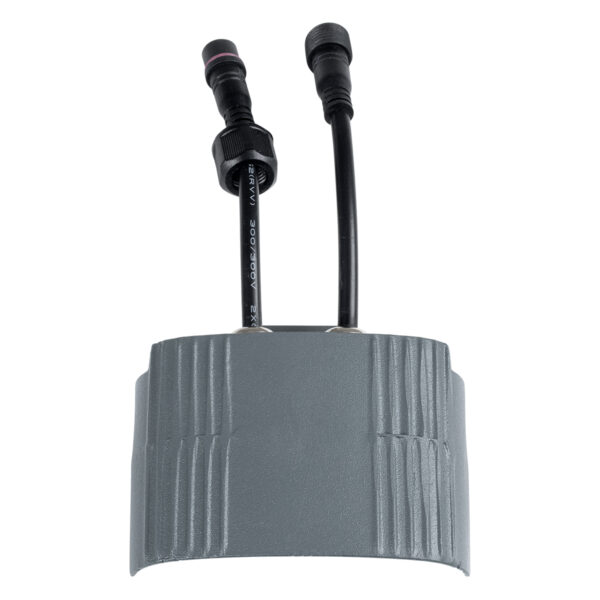 GloboStar® TREELIGHT-ZINA 90688 Κυρτή Μπάρα Φωτισμού Wall Washer με Αντιθαμβωτική Γρίλια Ειδική για Φυτά – Δέντρα LED 3W 285lm 30° DC 24V Αδιάβροχο IP65 Μ9 x Π6.5 x Υ4cm Φυσικό Λευκό 4500K – Γκρι Ανθρακί – 3 Years Warranty