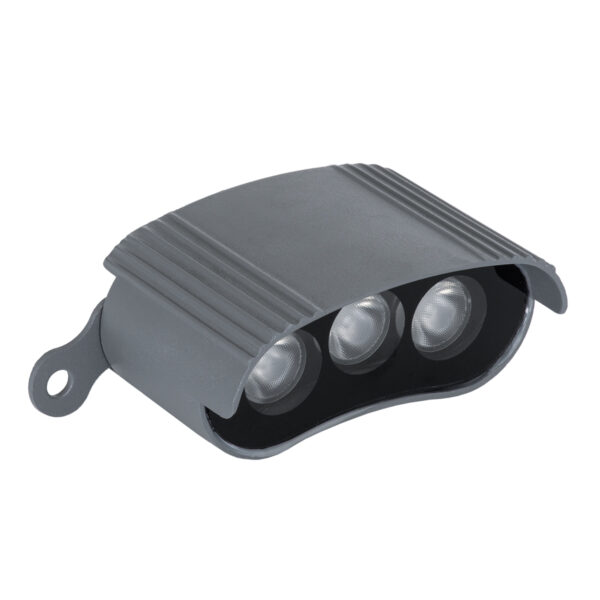 GloboStar® TREELIGHT-ZINA 90689 Κυρτή Μπάρα Φωτισμού Wall Washer με Αντιθαμβωτική Γρίλια Ειδική για Φυτά – Δέντρα LED 3W 255lm 30° DC 24V Αδιάβροχο IP65 Μ9 x Π6.5 x Υ4cm Πολύχρωμο RGBW DMX512 – Γκρι Ανθρακί – 3 Χρόνια Εγγύηση