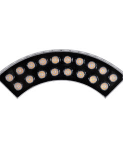 GloboStar® TREELIGHT-JINA 90690 Κυρτή Μπάρα Φωτισμού Wall Washer με Αντιθαμβωτική Γρίλια Ειδική για Φυτά – Δέντρα LED 18W 1620lm 10° DC 24V Αδιάβροχο IP67 L29 x W11 x H10.5cm Θερμό Λευκό 3000K – Γκρι – 3 Years Warranty