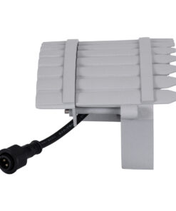 GloboStar® TREELIGHT-JINA 90690 Κυρτή Μπάρα Φωτισμού Wall Washer με Αντιθαμβωτική Γρίλια Ειδική για Φυτά – Δέντρα LED 18W 1620lm 10° DC 24V Αδιάβροχο IP67 L29 x W11 x H10.5cm Θερμό Λευκό 3000K – Γκρι – 3 Years Warranty