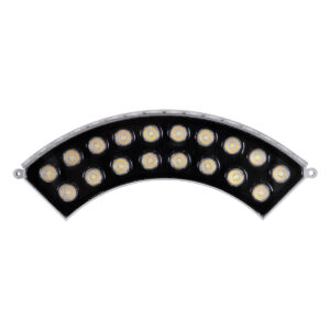 GloboStar® TREELIGHT-JINA 90691 Κυρτή Μπάρα Φωτισμού Wall Washer με Αντιθαμβωτική Γρίλια Ειδική για Φυτά – Δέντρα LED 18W 1710lm 10° DC 24V Αδιάβροχο IP67 L29 x W11 x H10.5cm Φυσικό Λευκό 4500K – Γκρι – 3 Years Warranty