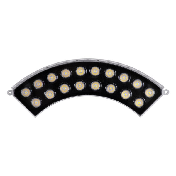 GloboStar® TREELIGHT-JINA 90691 Κυρτή Μπάρα Φωτισμού Wall Washer με Αντιθαμβωτική Γρίλια Ειδική για Φυτά – Δέντρα LED 18W 1710lm 10° DC 24V Αδιάβροχο IP67 L29 x W11 x H10.5cm Φυσικό Λευκό 4500K – Γκρι – 3 Years Warranty
