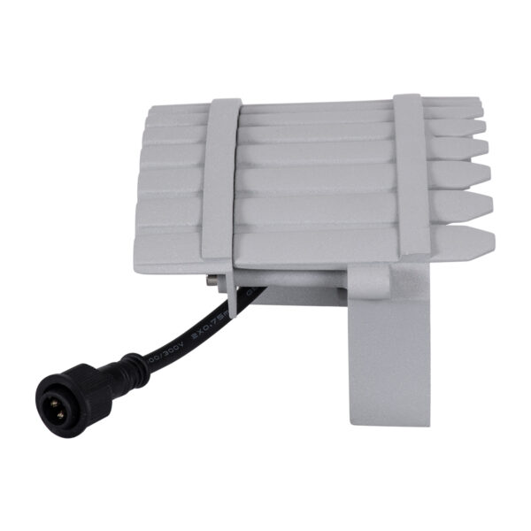 GloboStar® TREELIGHT-JINA 90691 Κυρτή Μπάρα Φωτισμού Wall Washer με Αντιθαμβωτική Γρίλια Ειδική για Φυτά – Δέντρα LED 18W 1710lm 10° DC 24V Αδιάβροχο IP67 L29 x W11 x H10.5cm Φυσικό Λευκό 4500K – Γκρι – 3 Years Warranty