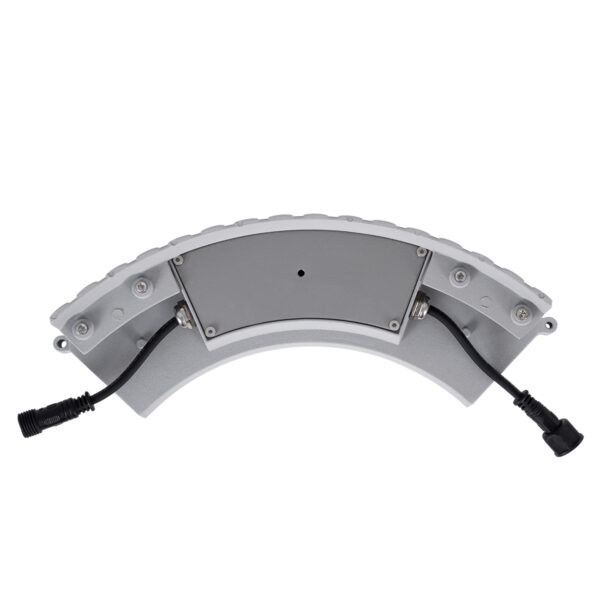 GloboStar® TREELIGHT-JINA 90691 Κυρτή Μπάρα Φωτισμού Wall Washer με Αντιθαμβωτική Γρίλια Ειδική για Φυτά – Δέντρα LED 18W 1710lm 10° DC 24V Αδιάβροχο IP67 L29 x W11 x H10.5cm Φυσικό Λευκό 4500K – Γκρι – 3 Years Warranty