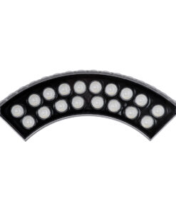 GloboStar® TREELIGHT-JINA 90692 Κυρτή Μπάρα Φωτισμού Wall Washer με Αντιθαμβωτική Γρίλια Ειδική για Φυτά – Δέντρα LED 18W 1530lm 10° DC 24V Αδιάβροχο IP67 L29 x W11 x H10.5cm RGBW DMX512 – Γκρι – 3 Years Warranty