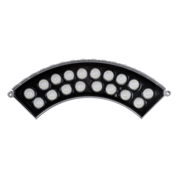 GloboStar® TREELIGHT-JINA 90692 Κυρτή Μπάρα Φωτισμού Wall Washer με Αντιθαμβωτική Γρίλια Ειδική για Φυτά – Δέντρα LED 18W 1530lm 10° DC 24V Αδιάβροχο IP67 L29 x W11 x H10.5cm RGBW DMX512 – Γκρι – 3 Years Warranty