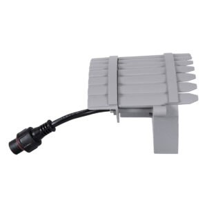 GloboStar® TREELIGHT-JINA 90692 Κυρτή Μπάρα Φωτισμού Wall Washer με Αντιθαμβωτική Γρίλια Ειδική για Φυτά – Δέντρα LED 18W 1530lm 10° DC 24V Αδιάβροχο IP67 L29 x W11 x H10.5cm RGBW DMX512 – Γκρι – 3 Years Warranty