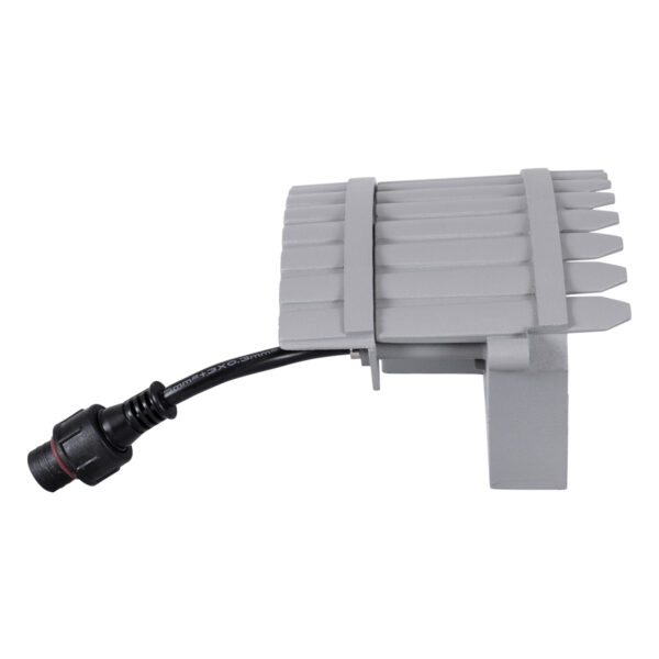 GloboStar® TREELIGHT-JINA 90692 Κυρτή Μπάρα Φωτισμού Wall Washer με Αντιθαμβωτική Γρίλια Ειδική για Φυτά – Δέντρα LED 18W 1530lm 10° DC 24V Αδιάβροχο IP67 L29 x W11 x H10.5cm RGBW DMX512 – Γκρι – 3 Years Warranty