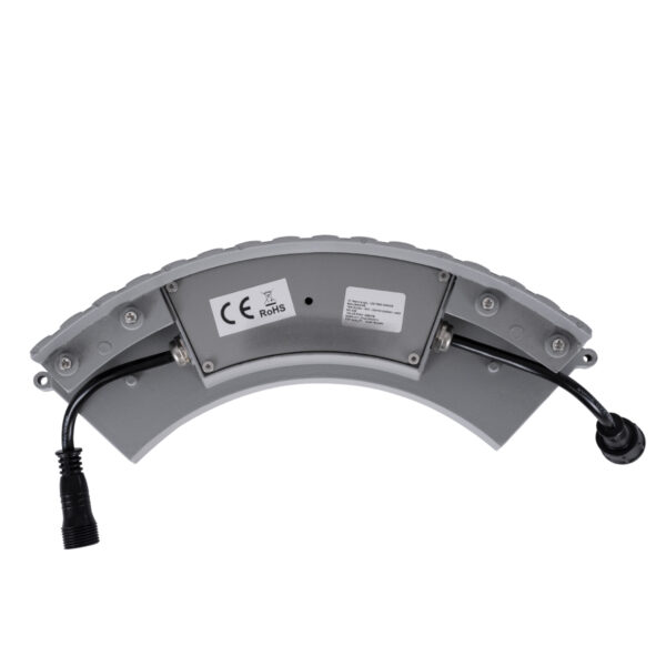 GloboStar® TREELIGHT-JINA 90692 Κυρτή Μπάρα Φωτισμού Wall Washer με Αντιθαμβωτική Γρίλια Ειδική για Φυτά – Δέντρα LED 18W 1530lm 10° DC 24V Αδιάβροχο IP67 L29 x W11 x H10.5cm RGBW DMX512 – Γκρι – 3 Years Warranty
