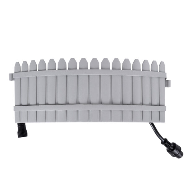 GloboStar® TREELIGHT-JINA 90692 Κυρτή Μπάρα Φωτισμού Wall Washer με Αντιθαμβωτική Γρίλια Ειδική για Φυτά – Δέντρα LED 18W 1530lm 10° DC 24V Αδιάβροχο IP67 L29 x W11 x H10.5cm RGBW DMX512 – Γκρι – 3 Years Warranty