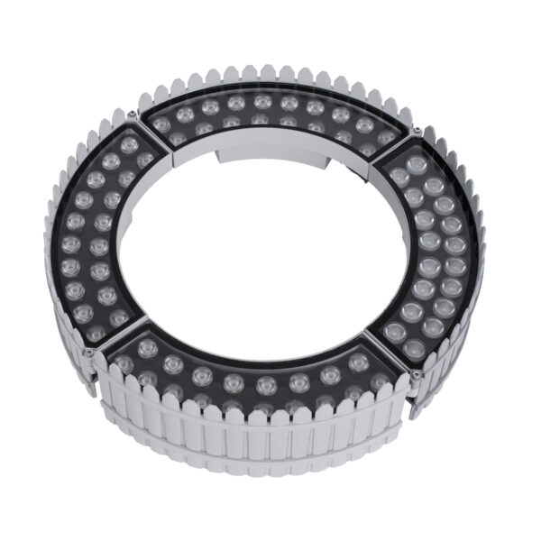 GloboStar® TREELIGHT-JINA 90692 Κυρτή Μπάρα Φωτισμού Wall Washer με Αντιθαμβωτική Γρίλια Ειδική για Φυτά – Δέντρα LED 18W 1530lm 10° DC 24V Αδιάβροχο IP67 L29 x W11 x H10.5cm RGBW DMX512 – Γκρι – 3 Years Warranty