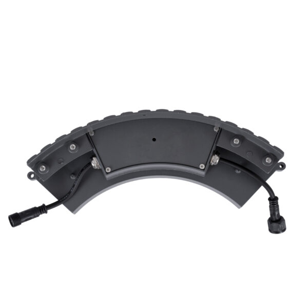 GloboStar® TREELIGHT-JINA 90694 Κυρτή Μπάρα Φωτισμού Wall Washer με Αντιθαμβωτική Γρίλια Ειδική για Φυτά – Δέντρα LED 18W 1710lm 10° DC 24V Αδιάβροχο IP67 L29 x W11 x H10.5cm Φυσικό Λευκό 4500K – Γκρι Ανθρακί – 3 Years Warranty